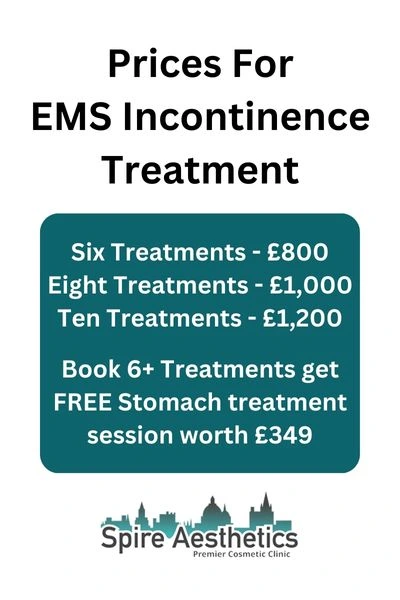 EMS Incontinence Treatment Prices Pudsey