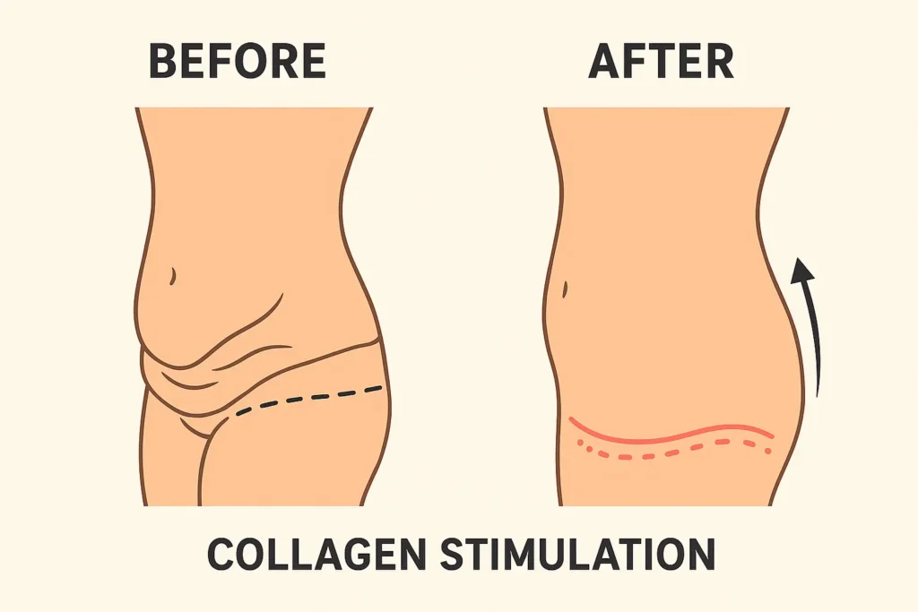 Before and after results for sagging skin after weight loss injections Pudsey