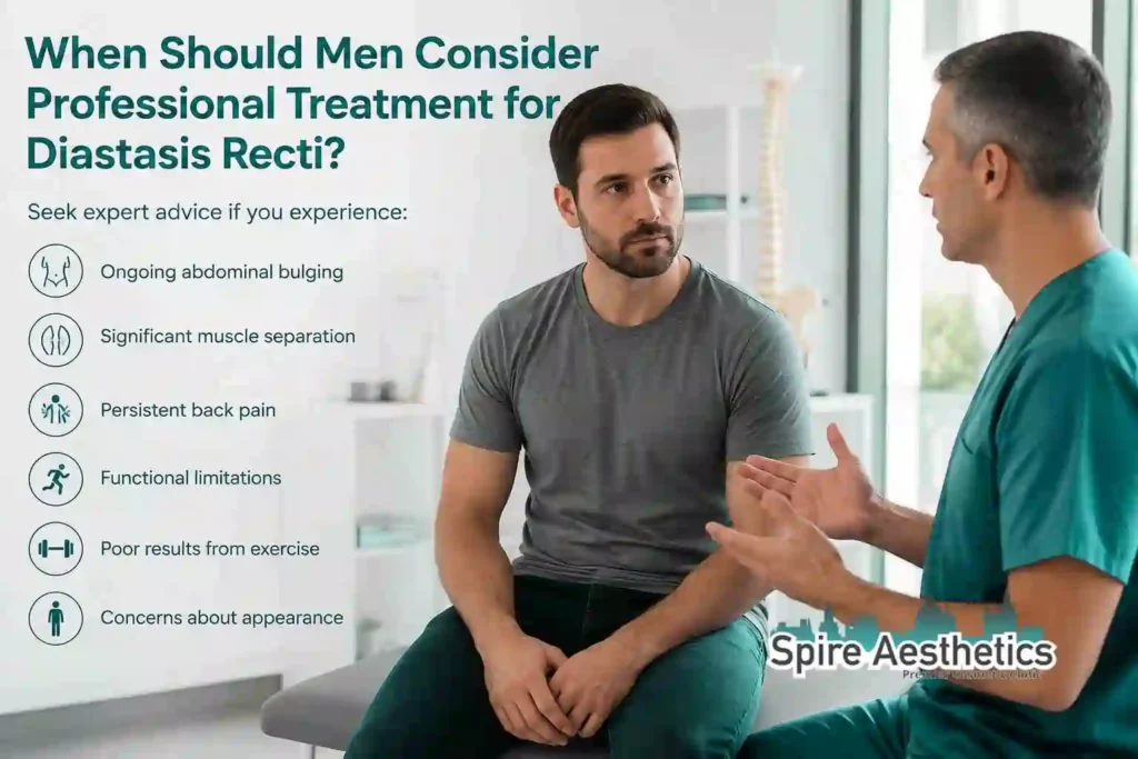 When Should Men Consider Professional Treatment for Diastasis Recti Pudsey?